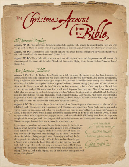 Christmas Account from the Bible - 25 pk (NASB)